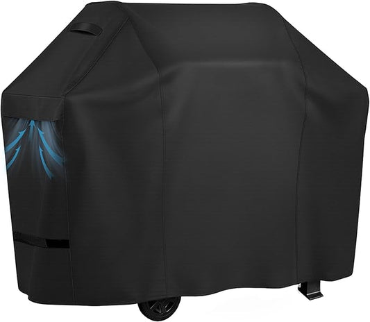 iCOVER Grill Cover 58 inch, BBQ Grill Cover for Outdoor Grill, 600D Heavy Duty Waterproof BBQ Cover, Anti-UV and Rip-Proof Barbecue Cover, Gas Grill Cover for Weber, Char-Broil, Nexgrill, etc