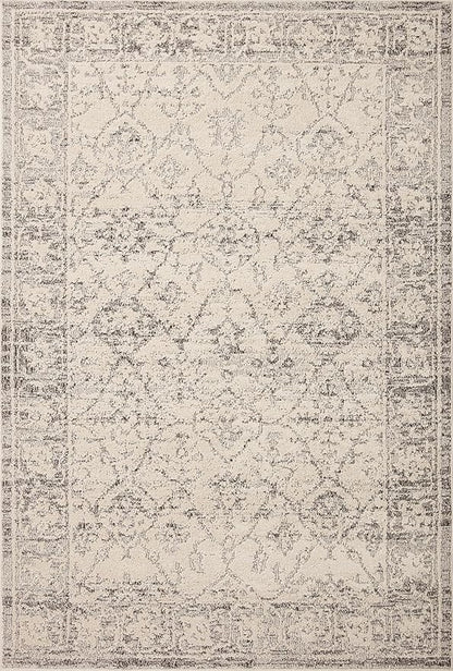 Loloi Magnolia Home by Joanna Gaines Gigi Collection GIG-02 Ivory/Stone 2'-7" x 7'-6" Runner Rug