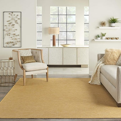 Nourison Home Positano 4' x 6' Yellow Fabric Modern Area Rug (4' x 6')