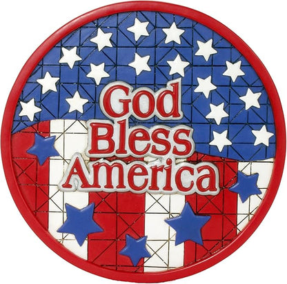 Spoontiques - Garden Décor - Americana Stepping Stone - Decorative Stone for Garden