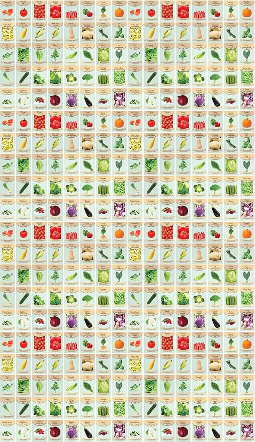 Black Duck Brand Set of 320 Vegetable and Herb Seeds - Semi Assorted - 100 Percent Non-GMO & Heirloom - Great for Starting a Garden! High Germination Rate! (320)