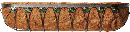 Arcadia Garden Products Arcadia Emerald Series Wall Trough Planter, 36-Inch, Black (CB07)