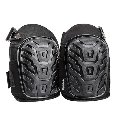Amazon Basics Professional Gel Cushion Knee Pads - 1 Pair, Black
