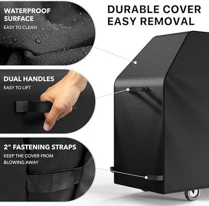 Simple Houseware 58 in. Heavy-Duty BBQ Gas Grill Cover, 600D Polyester Waterproof, Weather-Resistant
