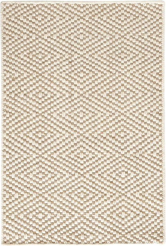 Dash and Albert Cocchi Handwoven Wool Rug, 3 X 5 Feet, Neutral Geometric Pattern - Premium Luxury Hotel Quality Soft Breathable Hypoallergenic Machine Washable Easy Care All Season Comfortable