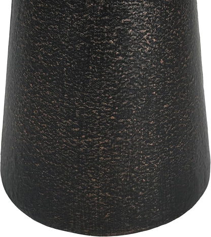 Christopher Knight Home Mongi 23.23" H MGO Indoor Outdoor Side Table, Patio Decorative Mushroom-Shaped End Table, Round Top Lightweight Concrete Garden Stool for Patio Balcony, No Assembly, Black