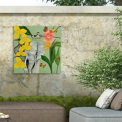 Trademark Fine Art Outdoor Canvas Art - Isabelle Ri 'Gentle Giant' Wall Art for Outdoor Spaces, Patios, or Gardens