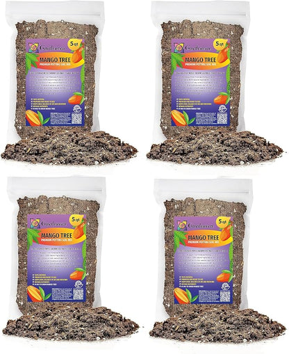 Gardenera Mango Tree Potting Mix - Unlock Robust Growth and Succulent Mangoes with Our High-Performance Formula - 20 Quart