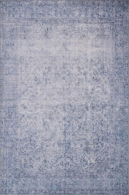Loloi Loren Collection LQ-09 Slate 2'-6" x 7'-6" Runner Rug