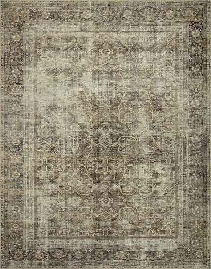Loloi Magnolia Home by Joanna Gaines Sinclair Collection SIN-01 Pebble/Taupe 7'-6" x 9'-6", .25" Pile Height, Machine Washable, Area Rug
