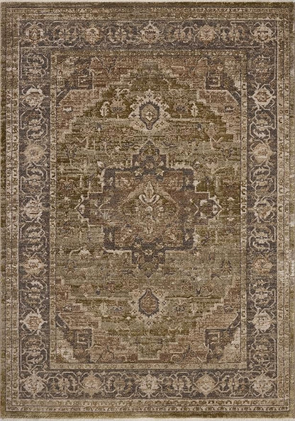 Loloi Haywood Collection HYD-03 Moss/Charcoal 2'-7" x 8'-0" Runner Rug