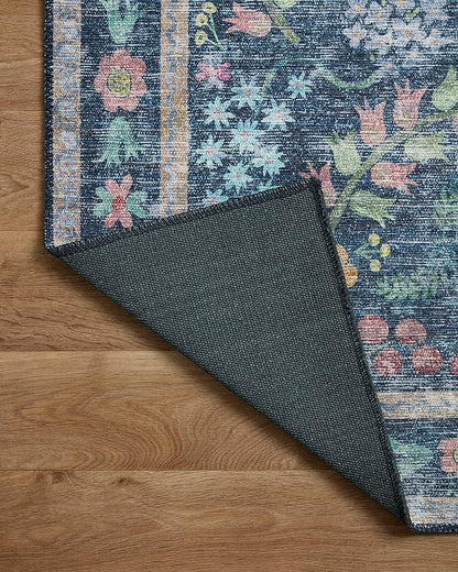 Loloi Rifle Paper Co. Maison Collection MAO-06 Blue/Multi 2'-6" x 9'-6", .19" Pile Height, Runner Rug