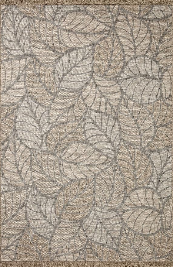 Loloi Dawn Collection Indoor/Outdoor DAW-05 Taupe 3'-9" x 5'-9" Accent Rug
