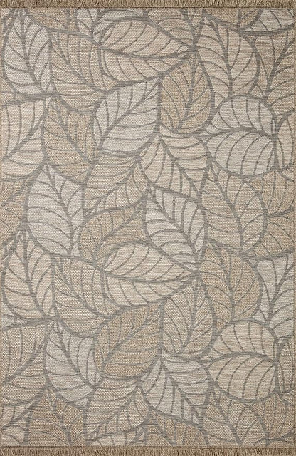 Loloi Dawn Collection Indoor/Outdoor DAW-05 Taupe 3'-9" x 5'-9" Accent Rug