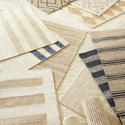 Dash and Albert Cocchi Handwoven Wool Rug, 3 X 5 Feet, Neutral Geometric Pattern - Premium Luxury Hotel Quality Soft Breathable Hypoallergenic Machine Washable Easy Care All Season Comfortable