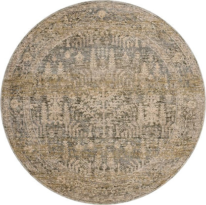 Loloi Magnolia Home by Joanna Gaines Junie Collection JUE-02 Moss/Natural 2'-0" x 3'-0", .38" Pile Height, Accent Rug