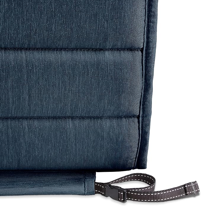 Classic Accessories Storigami Water-Resistant 72 x 21 Inch Chaise Lounge Cushion, Heather Indigo, Patio Cushion