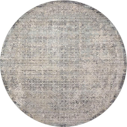 Loloi Amber Lewis Alie Collection ALE-04 Sky/Stone 5'-3'' x 7'-9'', .13'' Pile Height, Area Rug