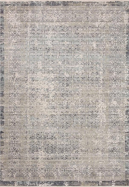 Loloi Amber Lewis Alie Collection ALE-04 Sky/Stone 9'-6'' x 13'-1'', .13'' Pile Height, Area Rug