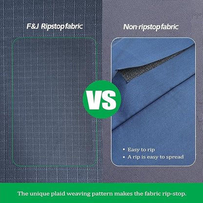 F&J Outdoors Patio Table Covers Waterproof Rectangular 86 x 44 x 27.5 inches, UV Resistant Snow Protection for Outdoor Dining Tables, Grey