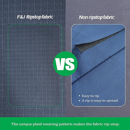 F&J OUTDOORS Patio Outdoor Patio Table Cover 62 x 42 x 27.5 inches, Waterproof UV Resistant Snow Protection for Rectangular Dining Table, Grey