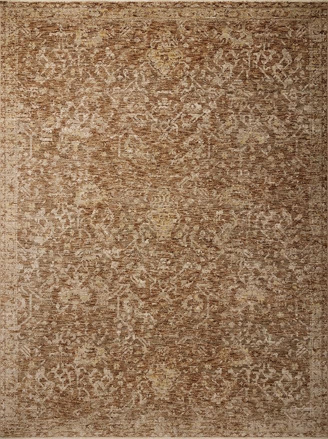 Loloi Magnolia Home by Joanna Gaines Junie Collection JUE-01 Clay/Natural 2'-7" x 10'-0", .38 Pile Height, Runner Rug