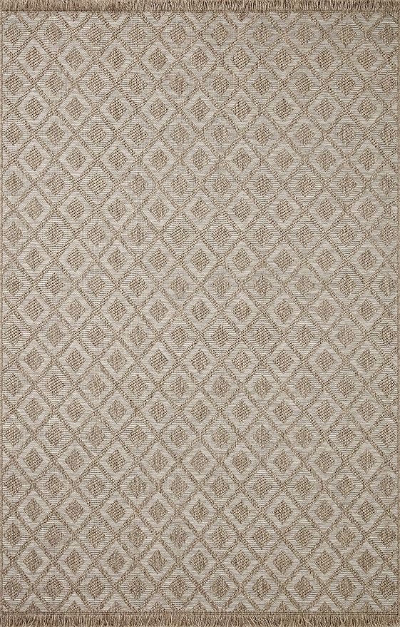 Loloi Dawn Collection Indoor/Outdoor DAW-07 Light Brown 2'-3" x 3'-9" Accent Rug