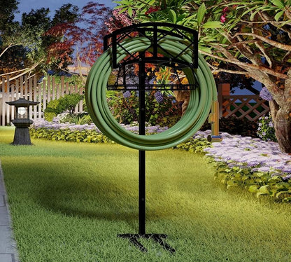 Fire Beauty Garden Hose Holder,Water Hose Holder Rack Organizer for Outdoor,Detachable Water Hose Holder Stake,Hose Reel Stand,Hose Hanger Rack for Lawn
