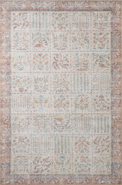 Loloi Rifle Paper Co. Maison Collection MAO-08 Cream 7'-6" x 9'-6", .19" Pile Height, Area Rug
