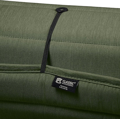 Classic Accessories Storigami Water-Resistant 80 x 26 Inch Chaise Lounge Cushion, Heather Fern, Patio Cushion