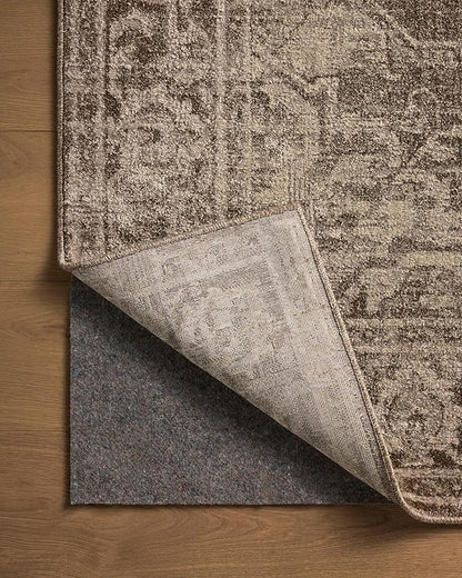 Loloi Magnolia Home by Joanna Gaines Mona Collection MOA-01 Cocoa/Stone 2'-6" x 4'-0" Accent Rug