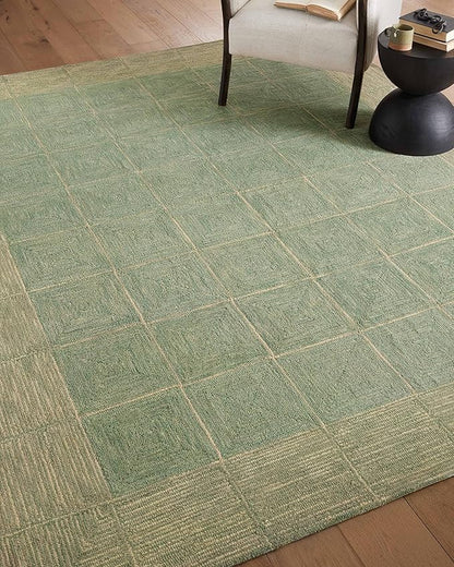 Loloi Chris Loves Julia Francis Collection FRA-02 Green/Natural 2'-0" x 5'-0" Accent Rug