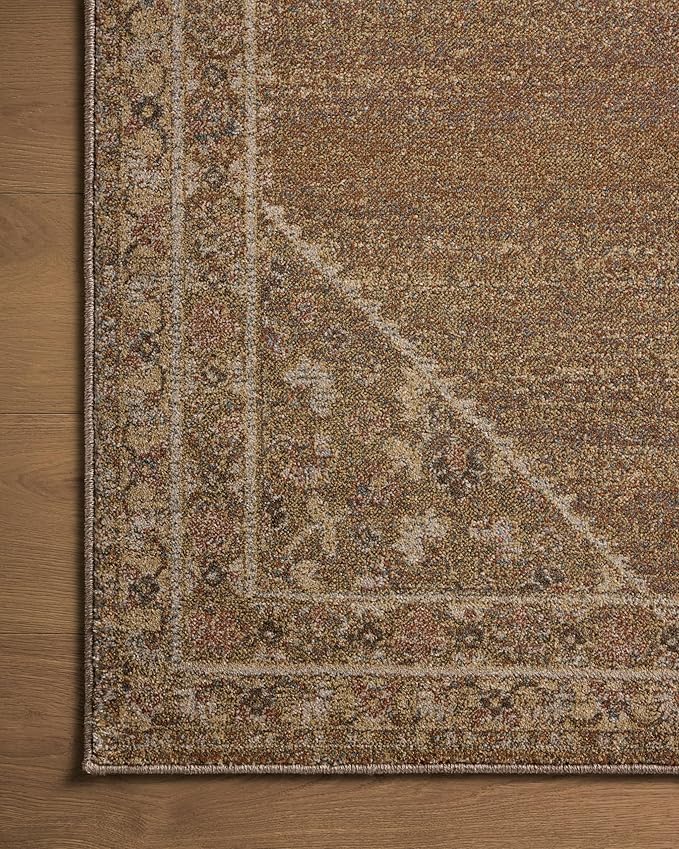 Loloi Magnolia Home by Joanna Gaines Mona Collection MOA-04 Sunset/Natural 3'-7" x 5'-7" Accent Rug
