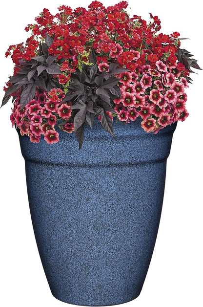 Classic Home and Garden Premiere Collection Planter, Allaire 12", Indigo