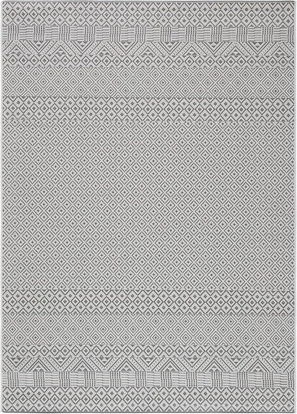 SAFAVIEH Washable Rug Outdoor Courtyard Collection - 2' x 3'7", Brown & Grey, Non-Shedding & Easy Cleaning, Ideal for Patio, Front Door, Entryway, Doormat (CY6235-07812)