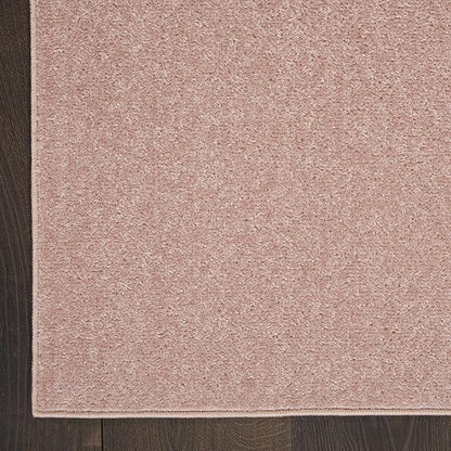 Nourison Home Essentials Indoor/Outdoor Pink 2'2'' x 7'6'' Area-Rug, Easy-Cleaning, Non Shedding, Bed Room, Living Room, Dining Room, Backyard, Deck, Patio (2x8)