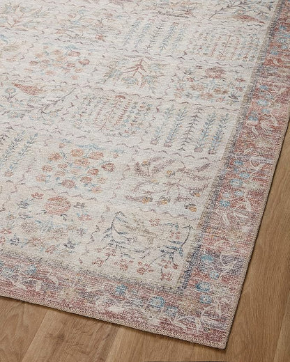 Loloi Rifle Paper Co. Maison Collection MAO-08 Cream 7'-6" x 9'-6", .19" Pile Height, Area Rug
