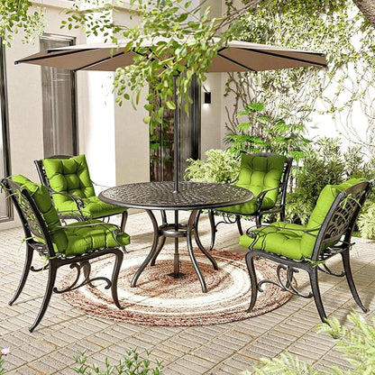 Patio Seat&Back Chair Cushions for Outdoor Furniture，Comfortable Cushions for Rocking/Dining/Lawn Chair-Set of 2