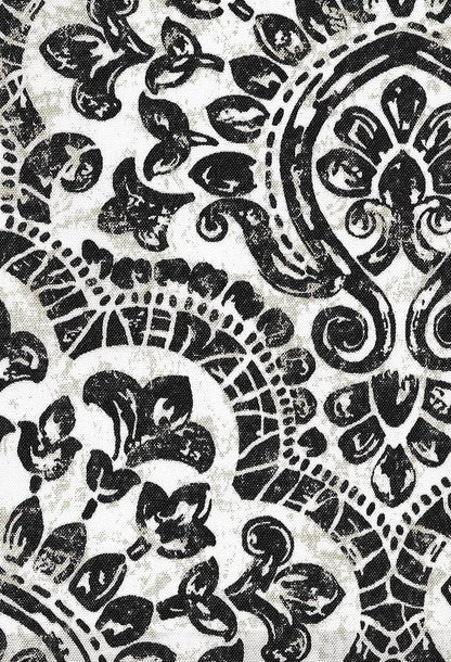Honeycomb Indoor/Outdoor Sorrento Black and White Dining Seat Cushions: Recycled Polyester Fill, Weather Resistant, Pack of 2 Patio Cushions: 20 inch W x 20 inch D x 4 inch T, 2 Count (Pack of 1)