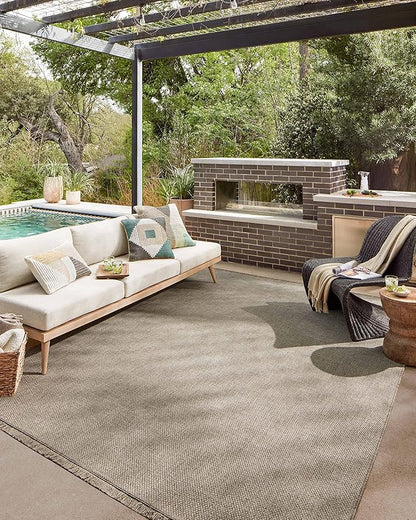 Loloi Dawn Collection Indoor/Outdoor DAW-04 Coffee 11'-4" x 15' Area Rug