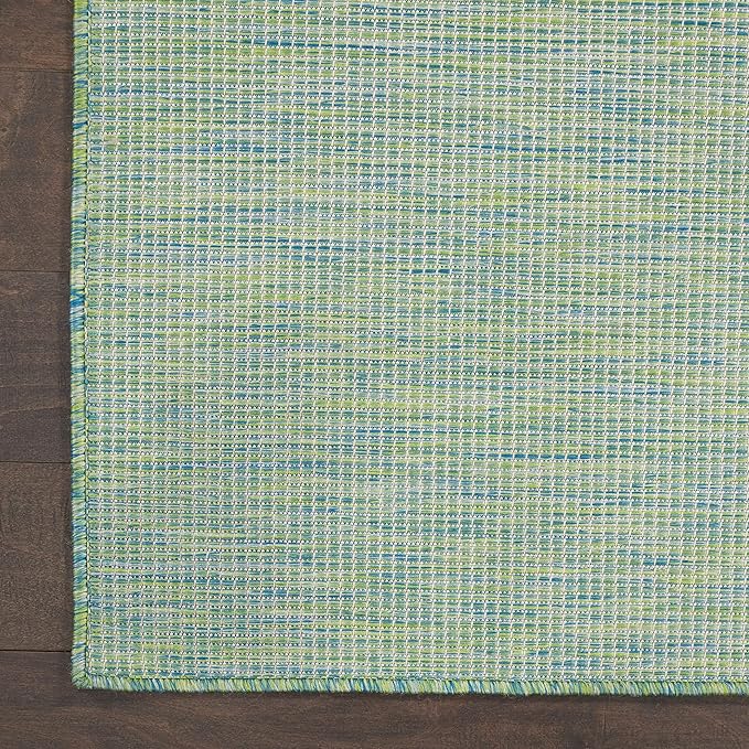Nourison Home Positano 6' x 9' Blue Green Fabric Modern Area Rug (6' x 9')
