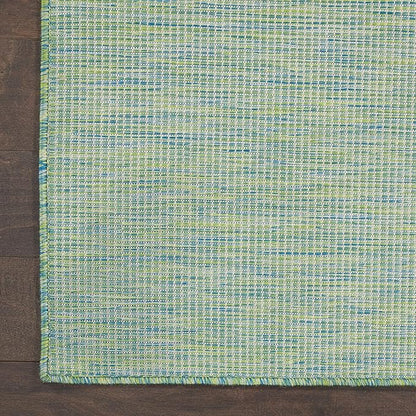 Nourison Home Positano 6' x 9' Blue Green Fabric Modern Area Rug (6' x 9')