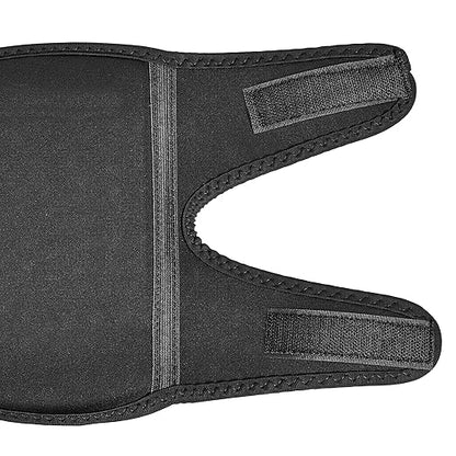 Amazon Basics Over/Under Knee Pads with Foam Padding for Kneeling, Indoor and Outdoor Use, 8.5", One Size, Black, 1 Pair
