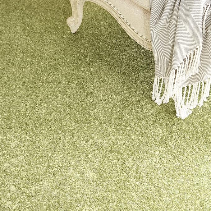 Nourison Home Essentials Solid Contemporary Green 7' X 10' Area Rug , 7' X 10'