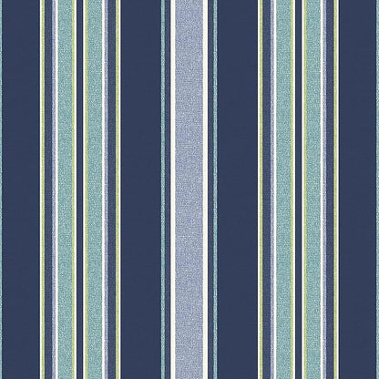 Arden Outdoor Foam Deep Seat Cushion (4-Pack), 22x24, Premium High-Density Foam, Never Flattens, Weather-Proof for Patio Chair Sofa Couch, Sapphire Aurora Blue Stripe