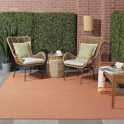 Nourison Home Positano 6' x 9' Terracotta Fabric Modern Area Rug (6' x 9')