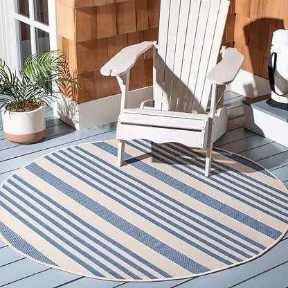 SAFAVIEH Washable Rug Outdoor Courtyard Collection - 2'3" x 20' Runner, Beige & Sweet Pea, Non-Shedding & Easy Cleaning, Ideal for Patio, Entryway, Mudroom, Hallway, Kitchen (CY6062-218)