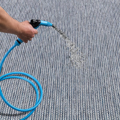 Keen Home Design Terrace Outdoor Area Rug - 4x6 Washable Indoor/Outdoor Rug for Patio, Kitchen, Balcony, Beach, Garden, Deck and Porch, Size: 3'10"x5'7"