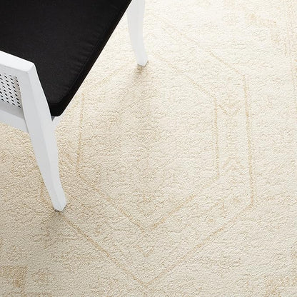 SAFAVIEH Adirondack Collection Area Rug - 9' x 12', Ivory & Beige, Oriental Medallion Design, Non-Shedding & Easy Care, Ideal for High Traffic Areas in Living Room, Bedroom (ADR108E)