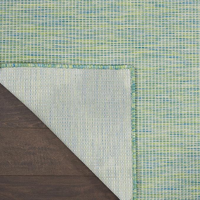 Nourison Home Positano 6' x 9' Blue Green Fabric Modern Area Rug (6' x 9')
